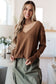 Back to Life V-Neck Sweater in Mocha