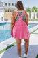 Gretchen Overall Skort Jumper in Fuchsia