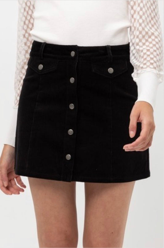 Cordur-yay Skirt Black